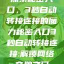 探索秘密入口，3秒自动转接连接的魔力秘密入口3秒自动转接连接:解锁网络奇妙之门  第1张