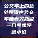 公交车上的意外呼噜声公交车睡着突然吸一口气像呼噜小说  第1张