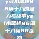 ysl水蜜桃86满十八的魅力与故事ysl水蜜桃86满十八和88区别  第1张