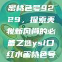 YSL口红水蜜桃色号9229，探索美妆新风尚的必备之选ysl口红水蜜桃色号92295  第1张