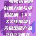 天堂国精产品，引领未来的创新力量与卓越品质（XXXX年展望）天堂国精产品2023年在线播放  第1张