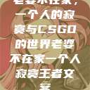 老婆不在家，一个人的寂寞与CSGO的世界老婆不在家一个人寂寞王者文案  第1张