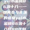 ysl水蜜桃86满十八—一场青春与美味的盛宴ysl水蜜桃86满十八和88区别  第1张