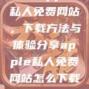 探索Apple私人免费网站，下载方法与体验分享apple私人免费网站怎么下载不了  第1张
