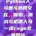 Python人马兽与外网交互，探索、挑战与机遇人马一级csgo交易网站  第1张
