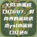 YSL水蜜桃口红6117，时尚界的蜜桃诱惑ysl水蜜桃口红色6  第1张
