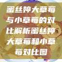 蜜丝婷大草莓与小草莓的对比解析蜜丝婷大草莓和小草莓对比图  第1张