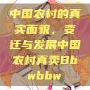 中国农村的真实面貌，变迁与发展中国农村真卖Bbwbbw  第1张