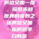 啊哈又加一指，探索未知世界的奇妙之旅啊哈又加一指啊哈李白韩信  第1张