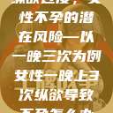 纵欲过度，女性不孕的潜在风险—以一晚三次为例女性一晚上3次纵欲导致不孕怎么办  第1张