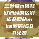三叶草m码和欧洲码的区别成品网站nike源码1688免费  第1张