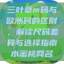 三叶草m码与欧洲码的区别，解读尺码差异与选择指南水蜜桃网名  第1张