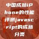 中国成熟iPhone的性能评测javascript的成熟分类  第1张