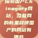 探索国产Chinagary网站，互联网的新里程碑国产的网站有哪些  第1张