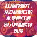 红酒的魅力，从B瓶到口的享受把红酒倒入B里喝掉动漫  第1张