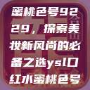 YSL口红水蜜桃色号9229，探索美妆新风尚的必备之选ysl口红水蜜桃色号92295  第1张