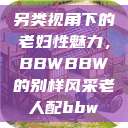 另类视角下的老妇性魅力，BBWBBW的别样风采老人配bbw  第1张