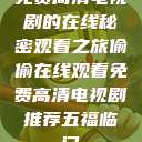 免费高清电视剧的在线秘密观看之旅偷偷在线观看免费高清电视剧推荐五福临门  第1张