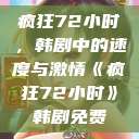 疯狂72小时，韩剧中的速度与激情《疯狂72小时》韩剧免费  第1张