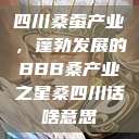 四川桑蚕产业，蓬勃发展的BBB桑产业之星桑四川话啥意思  第1张