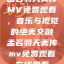 孟若羽天美传MV免费观看，音乐与视觉的绝美交融孟若羽天美传mv免费观看在线观看  第1张