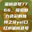 YSL口红水蜜桃色号7766，探索魅力色彩的独特之旅ysl口红水蜜桃色号7766在线  第1张