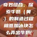 棉签与冰块的奇妙组合，探索牛奶（黄）的制造过程棉签加冰块怎么弄出牛奶(黄)有危害吗  第1张