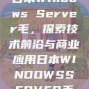 日本Windows Server毛，探索技术前沿与商业应用日本WINDOWSSERVER毛  第1张