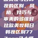 欧美妆与日韩妆的区别，风格、技巧与审美的多维对比欧美妆和日韩妆区别777ccc色大师  第1张