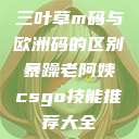 三叶草m码与欧洲码的区别暴躁老阿姨csgo技能推荐大全  第1张