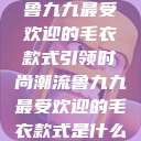 鲁九九最受欢迎的毛衣款式引领时尚潮流鲁九九最受欢迎的毛衣款式是什么  第1张
