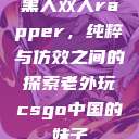 黑人双人rapper，纯粹与仿效之间的探索老外玩csgo中国的妹子  第1张