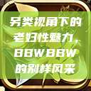 另类视角下的老妇性魅力，BBWBBW的别样风采  第1张