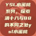 YSL水蜜桃系列，探索满十八与88的不同之处ysl水蜜桃  第1张