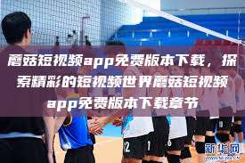 蘑菇短视频app免费版本下载，探索精彩的短视频世界蘑菇短视频app免费版本下载章节  第1张