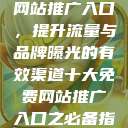 揭秘十大免费网站推广入口，提升流量与品牌曝光的有效渠道十大免费网站推广入口之必备指南  第1张