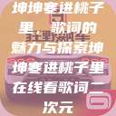 坤坤寒进桃子里，歌词的魅力与探索坤坤寒进桃子里在线看歌词二次元  第1张