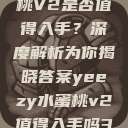 Yeezy水蜜桃V2是否值得入手？深度解析为你揭晓答案yeezy水蜜桃v2值得入手吗345影院  第1张