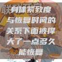 身体紧致度与恢复时间的关系下面被撑大了一点多久能恢复  第1张
