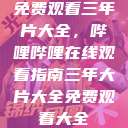 免费观看三年片大全，哔哩哔哩在线观看指南三年大片大全免费观看大全  第1张
