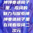 坤坤寒进桃子里，歌词的魅力与探索坤坤寒进桃子里在线看歌词二次元  第1张