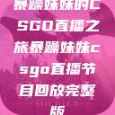 暴躁妹妹的CSGO直播之旅暴躁妹妹csgo直播节目回放完整版  第1张