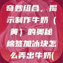 棉签与冰块的奇妙组合，揭示制作牛奶（黄）的奥秘棉签加冰块怎么弄出牛奶(黄)有危害吗  第1张