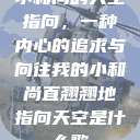 小和尚的天空指向，一种内心的追求与向往我的小和尚直翘翘地指向天空是什么歌  第1张