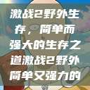 激战2野外生存，简单而强大的生存之道激战2野外简单又强力的  第1张