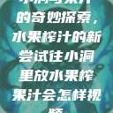 小洞与果汁的奇妙探索，水果榨汁的新尝试往小洞里放水果榨果汁会怎样视频  第1张
