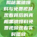 揭秘黑暗爆料与免费视频观看背后的真相黑暗爆料免费视频观看实时播放  第1张