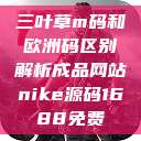 三叶草m码和欧洲码区别解析成品网站nike源码1688免费  第1张