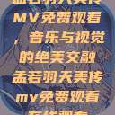 孟若羽天美传MV免费观看，音乐与视觉的绝美交融孟若羽天美传mv免费观看在线观看  第1张