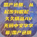 国产色精，从起步到崛起…久久精品AV无码中文字字幕|国产色精  第1张